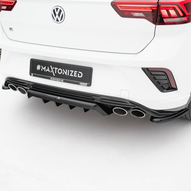 Central Bakre Splitter (With Vertical Bars) för Volkswagen T-Roc R Mk1