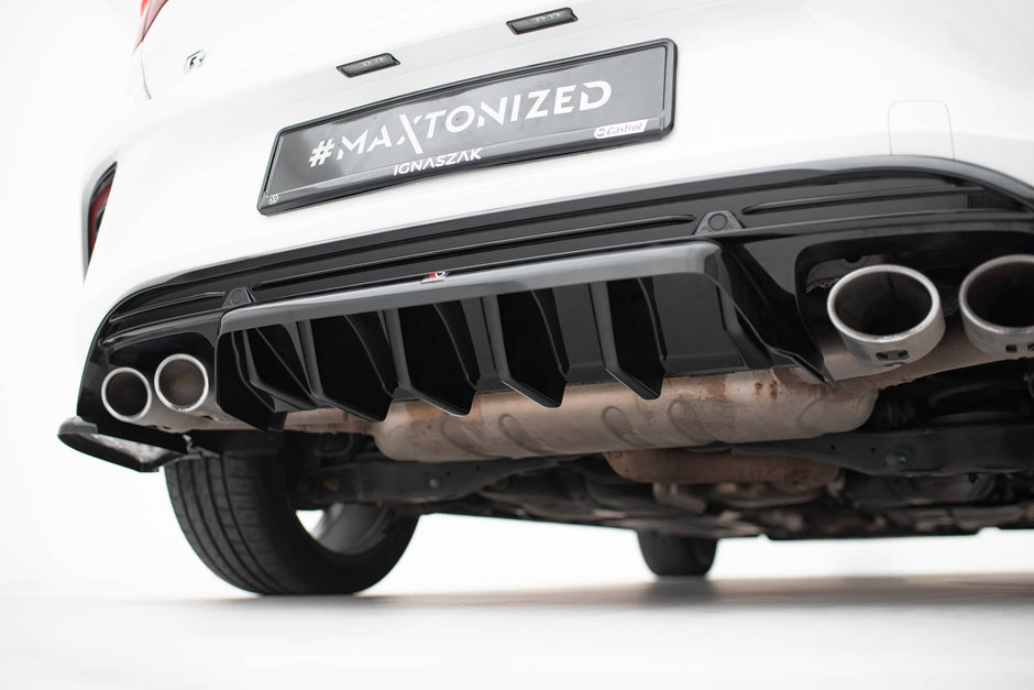 Central Bakre Splitter (With Vertical Bars) för Volkswagen T-Roc R Mk1