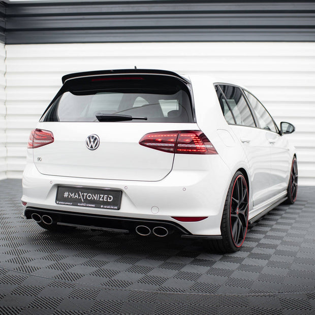Bakre Splitter för Volkswagen Golf Mk7 R (with vertical bars)