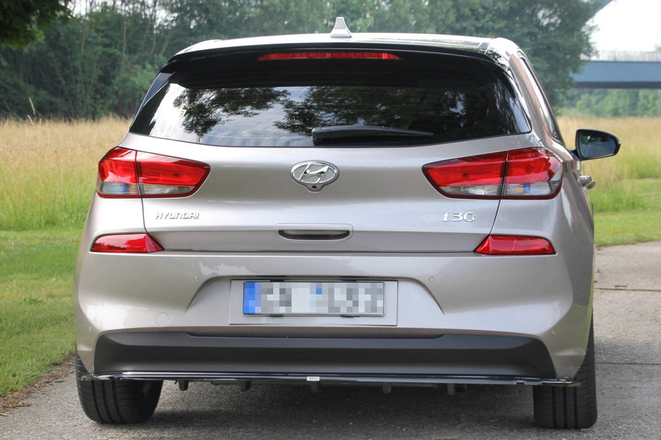 Bakre Splitter (With Vertical Bars) för Hyundai I30 Mk3 Hatchback