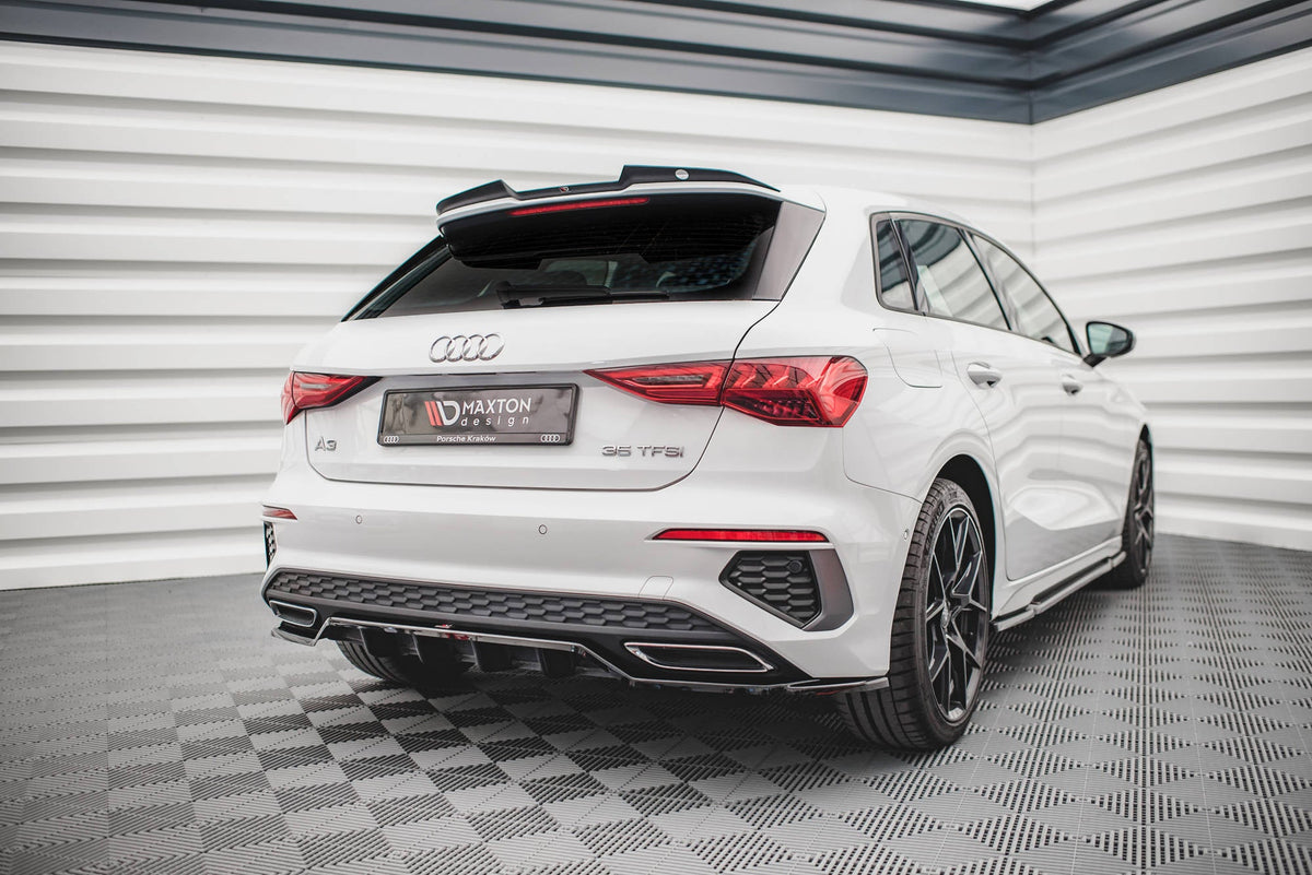 Bakre Splitter (With Vertical Bars) för Audi A3 S-Line Sportback 8Y
