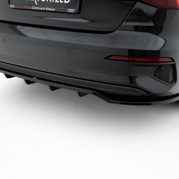 Bakre Splitter (With Vertical Bars) för Audi A3 Sedan 8Y