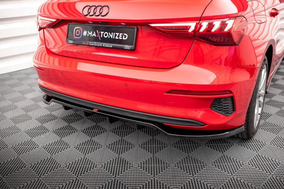 Bakre Splitter (With Vertical Bars) för Audi A3 Sportback 8Y