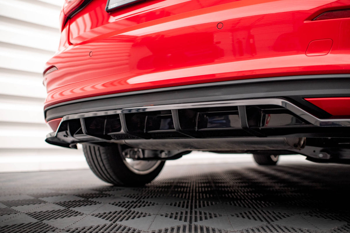 Bakre Splitter (With Vertical Bars) för Audi A3 Sportback 8Y