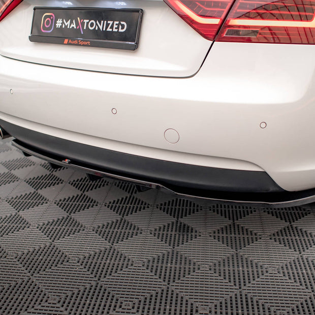 Bakre Splitter (With Vertical Bars) för Audi A5 Coupe 8T Facelift