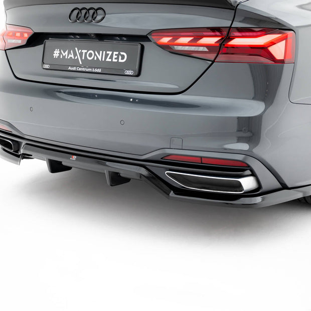 Bakre Splitter (With Vertical Bars) för Audi A5 F5 Facelift