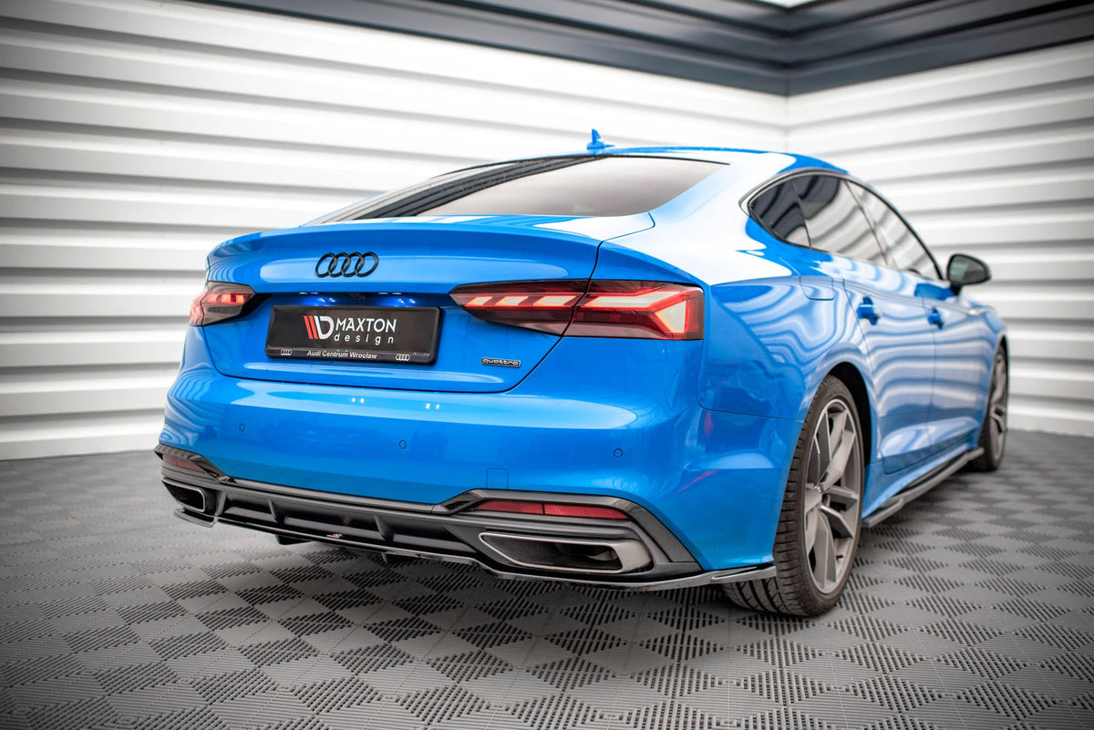 Bakre Splitter (With Vertical Bars) för Audi A5 S-Line F5 Facelift