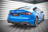 Bakre Splitter (With Vertical Bars) för Audi A5 S-Line F5 Facelift