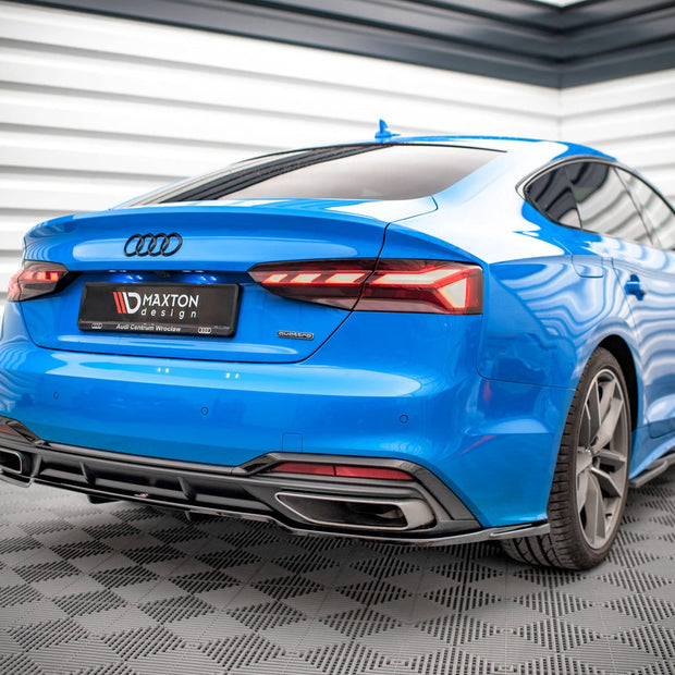 Bakre Splitter (With Vertical Bars) för Audi A5 S-Line F5 Facelift