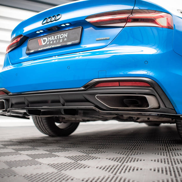 Bakre Splitter (With Vertical Bars) för Audi A5 S-Line F5 Facelift