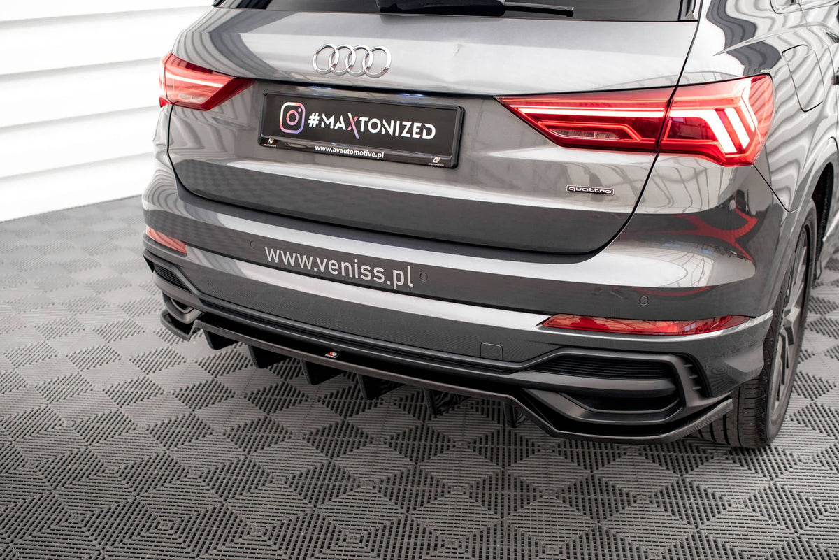 Bakre Splitter (With Vertical Bars) för Audi Q3 S-Line SUV F3