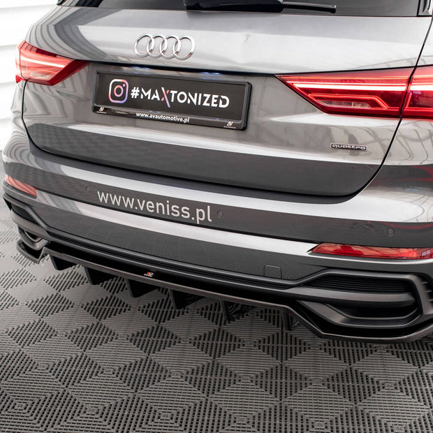 Bakre Splitter (With Vertical Bars) för Audi Q3 S-Line SUV F3
