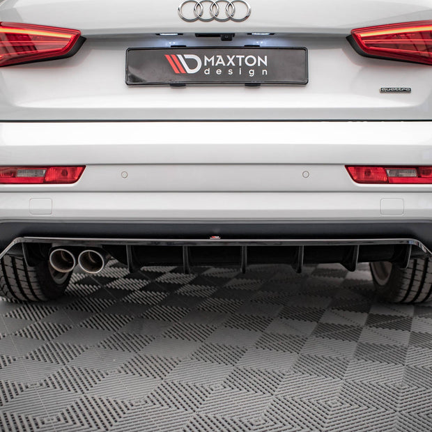 Bakre Splitter (With Vertical Bars) för Audi Q3 Sport 8U Facelift