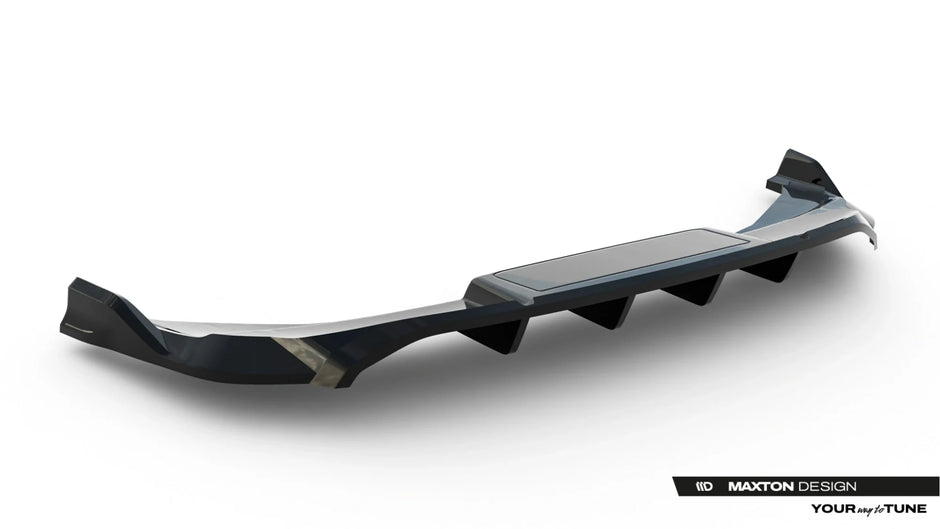 Bakre Splitter (With Vertical Bars) för Audi Q6 e-tron S-Line / SQ6 e-tron SUV / Sportback Mk1