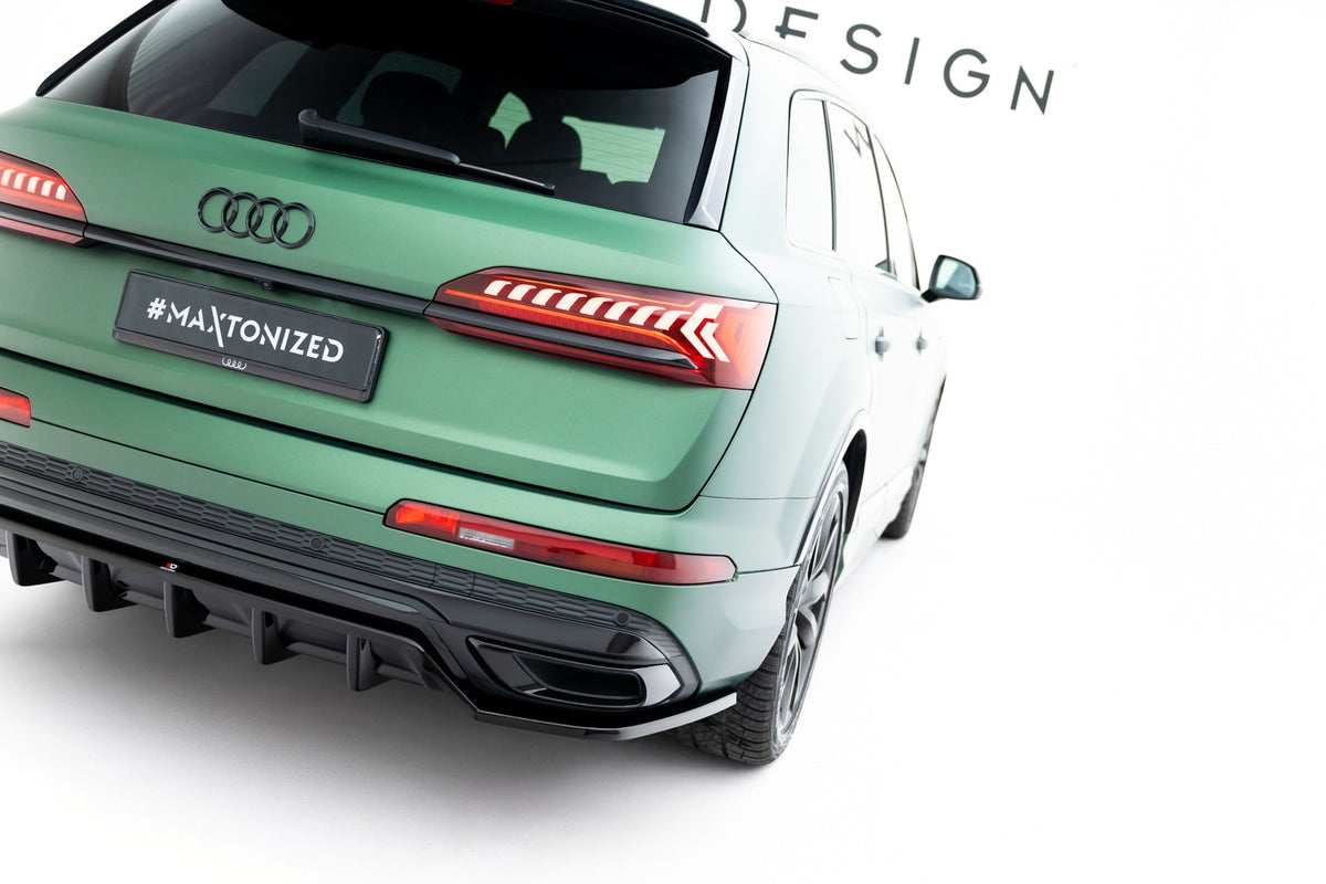 Bakre Splitter (With Vertical Bars) för Audi Q7 S-Line Mk2 Facelift