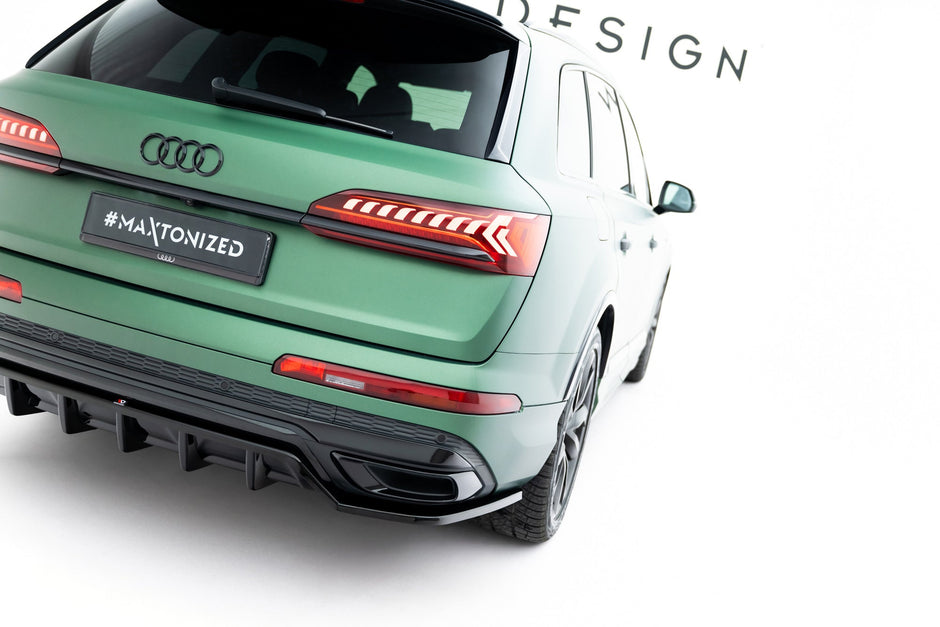 Bakre Splitter (With Vertical Bars) för Audi Q7 S-Line Mk2 Facelift