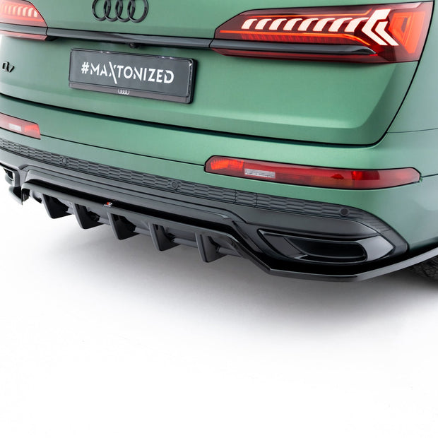 Bakre Splitter (With Vertical Bars) för Audi Q7 S-Line Mk2 Facelift