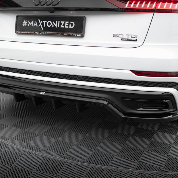 Bakre Splitter (With Vertical Bars) för Audi Q8 S-Line Mk1