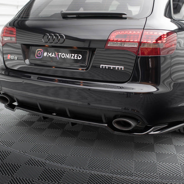 Bakre Splitter (With Vertical Bars) för Audi RS6 Avant C6