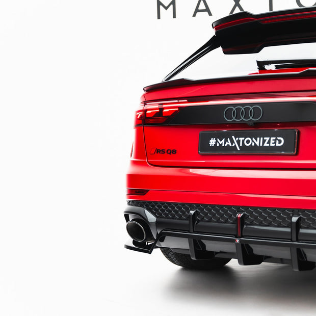 Bakre Splitter (With Vertical Bars) för Audi RSQ8 Mk1 Facelift