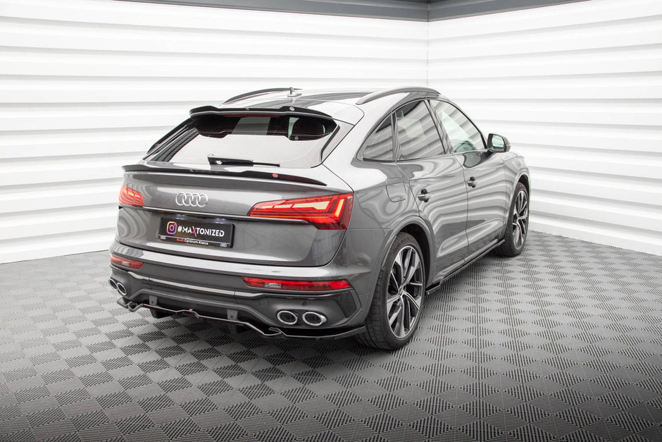 Bakre Splitter (With Vertical Bars) för Audi SQ5 / Q5 S-Line Sportback Mk2 Facelift