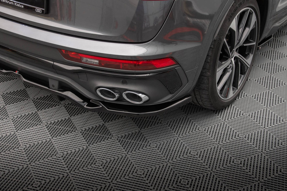 Bakre Splitter (With Vertical Bars) för Audi SQ5 / Q5 S-Line Sportback Mk2 Facelift