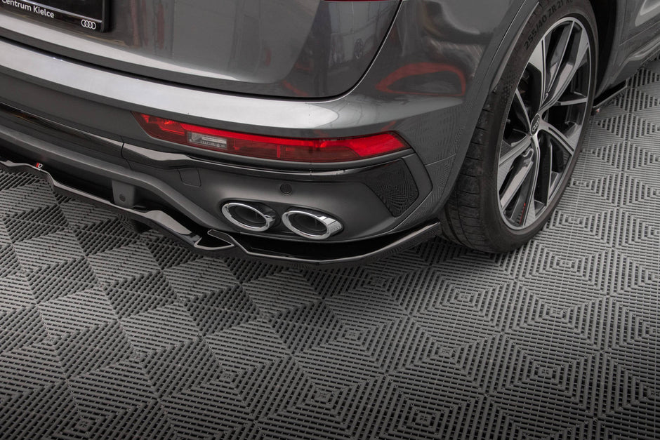 Bakre Splitter (With Vertical Bars) för Audi SQ5 / Q5 S-Line Sportback Mk2 Facelift