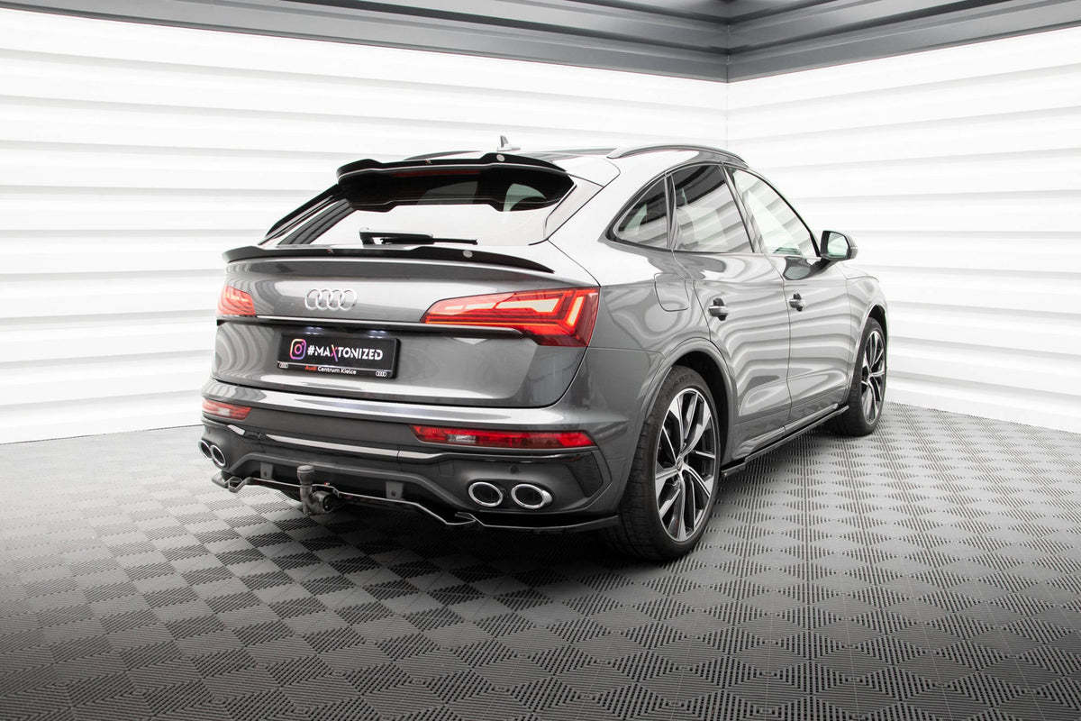 Bakre Splitter (With Vertical Bars) för Audi SQ5 / Q5 S-Line Sportback Mk2 Facelift