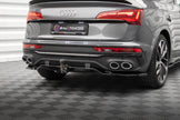 Bakre Splitter (With Vertical Bars) för Audi SQ5 / Q5 S-Line Sportback Mk2 Facelift