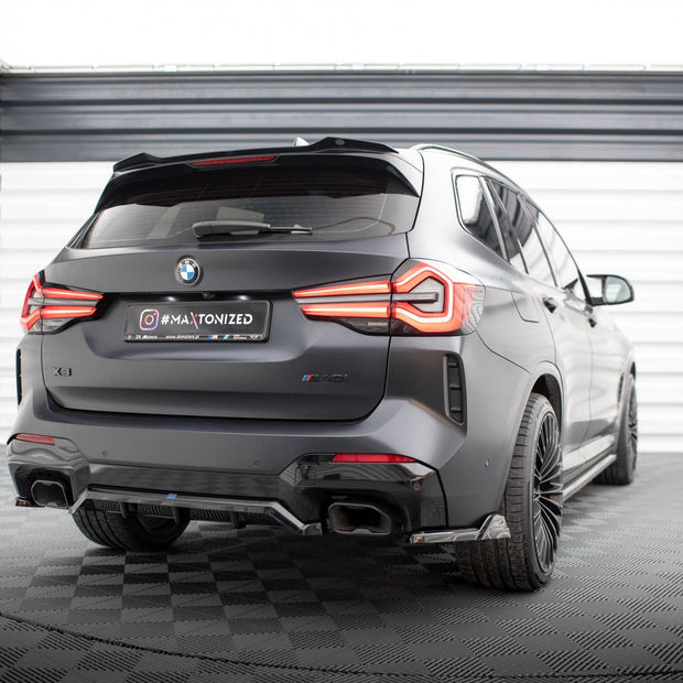 Bakre Splitter (With Vertical Bars) för BMW X3 M-Pack G01 Facelift