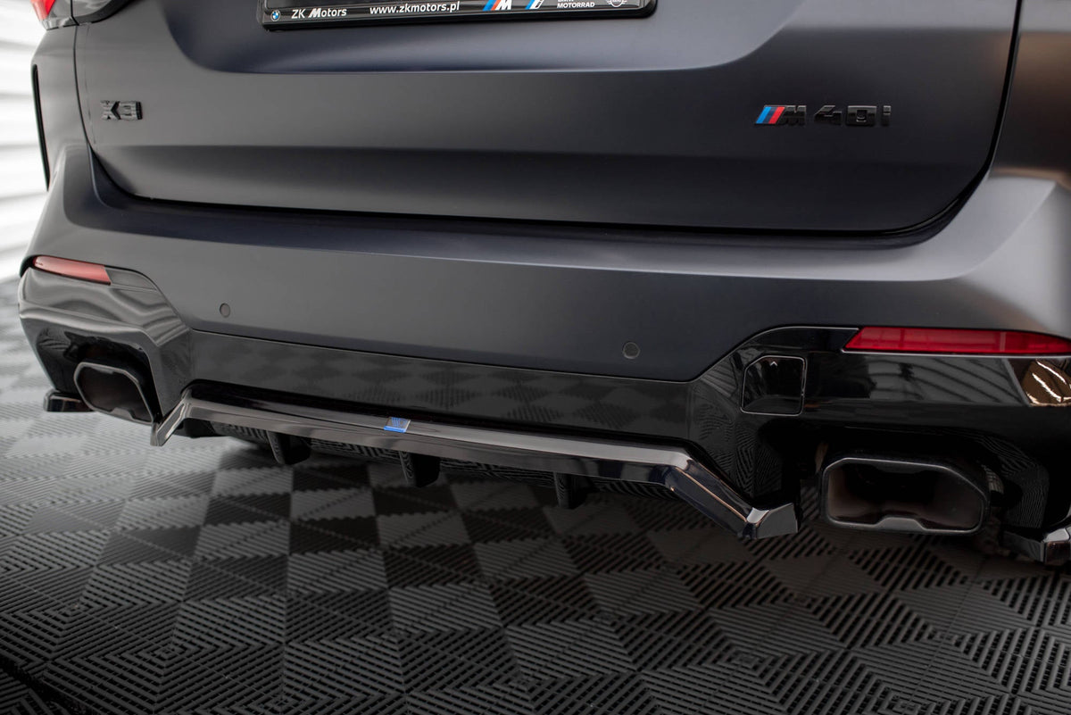 Bakre Splitter (With Vertical Bars) för BMW X3 M-Pack G01 Facelift