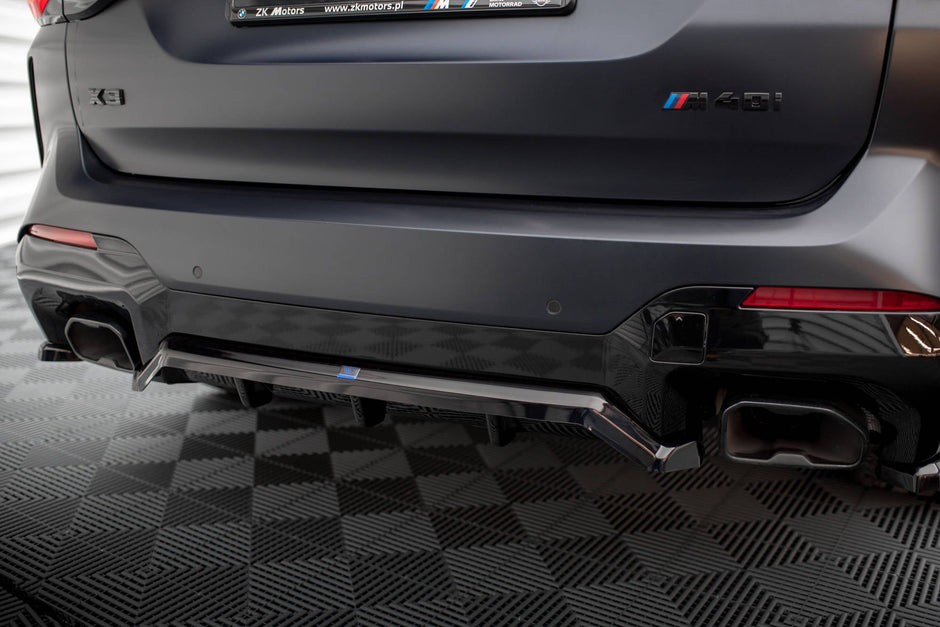 Bakre Splitter (With Vertical Bars) för BMW X3 M-Pack G01 Facelift