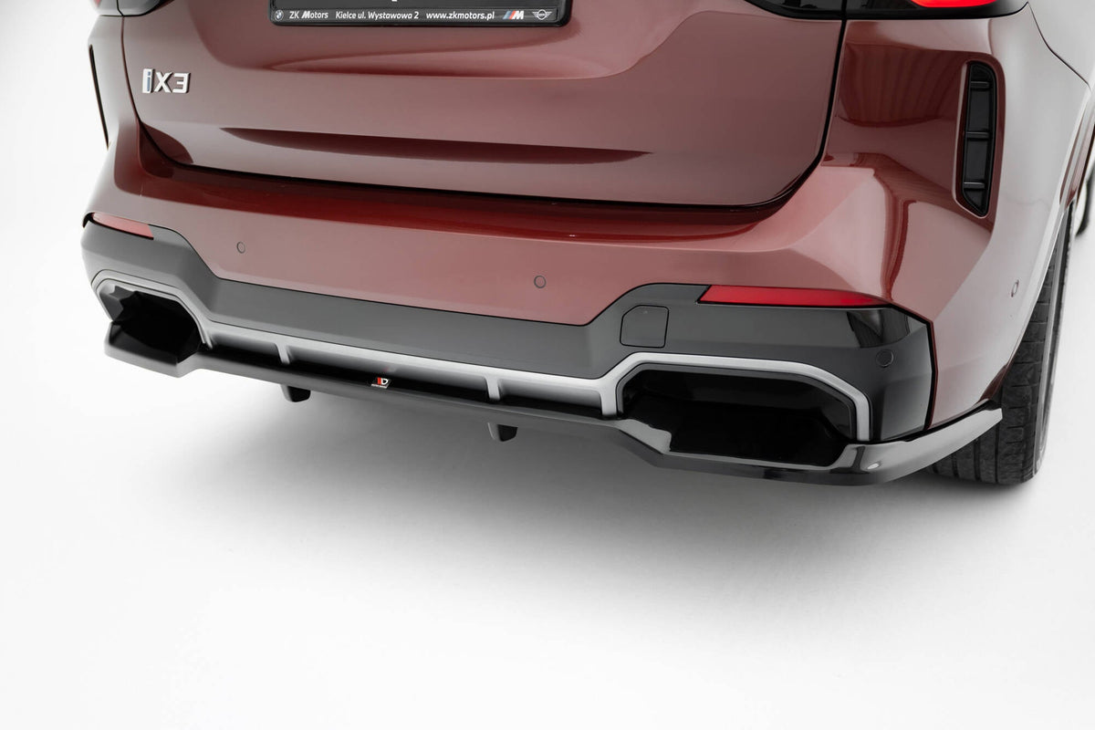 Bakre Splitter (With Vertical Bars) för BMW iX3 M-Pack G08 Facelift