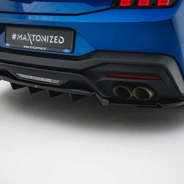 Maxton Design Bakre splitter med vertikala fenor – Ford Mustang GT Mk7