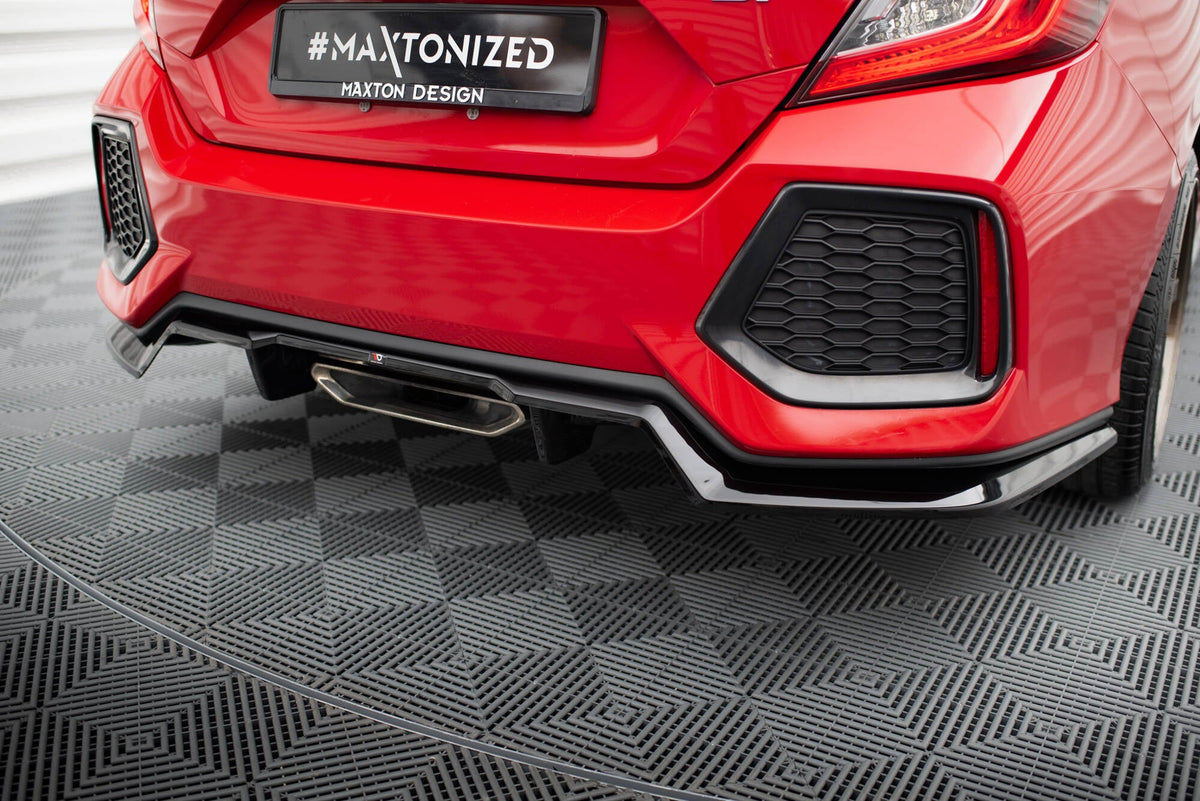 Bakre Splitter (With Vertical Bars) för Honda Civic SI Mk10