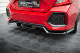 Bakre Splitter (With Vertical Bars) för Honda Civic SI Mk10