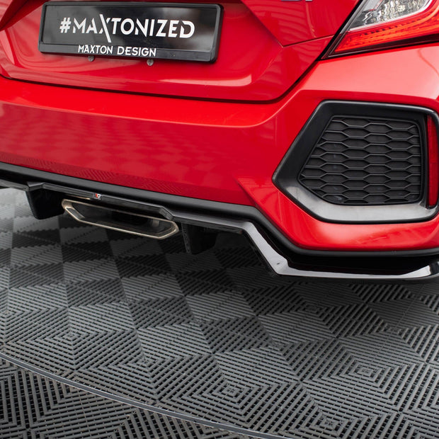 Bakre Splitter (With Vertical Bars) för Honda Civic SI Mk10