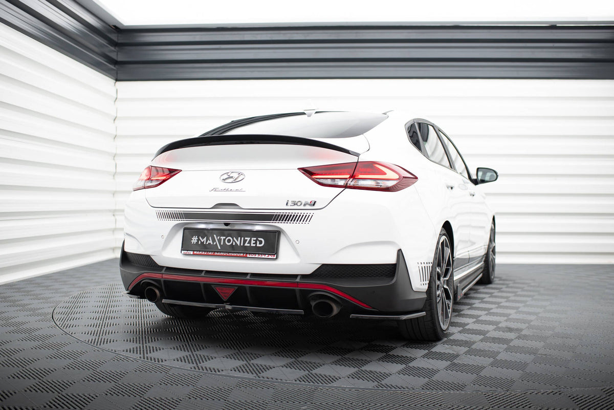 Bakre Splitter (With Vertical Bars) för Hyundai I30 N Mk3 Fastback