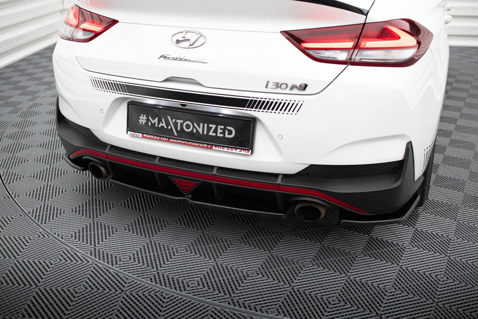 Bakre Splitter (With Vertical Bars) för Hyundai I30 N Mk3 Fastback