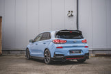 Bakre Splitter (With Vertical Bars) för Hyundai I30 N Mk3 Hatchback