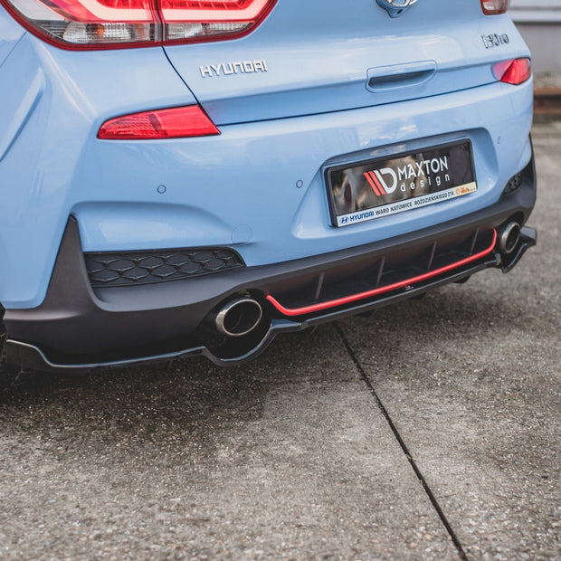 Bakre Splitter (With Vertical Bars) för Hyundai I30 N Mk3 Hatchback