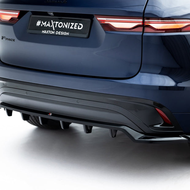 Bakre Splitter (With Vertical Bars) för Jaguar F-Pace R-Sport Mk1 Facelift