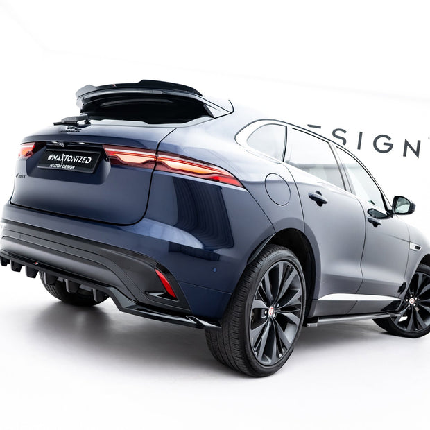 Bakre Splitter (With Vertical Bars) för Jaguar F-Pace R-Sport Mk1 Facelift
