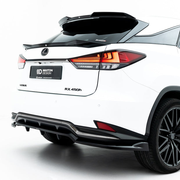 Bakre Splitter (With Vertical Bars) för Lexus RX F-Sport Mk4 Facelift