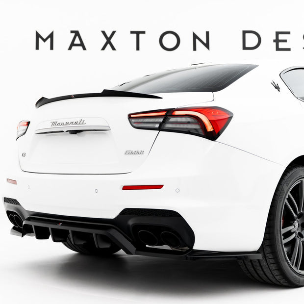 Bakre Splitter (With Vertical Bars) för Maserati Ghibli Modena Mk3 Facelift