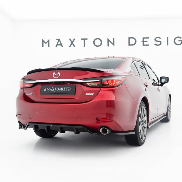 Bakre Splitter (With Vertical Bars) för Mazda 6 Sedan Mk3 Facelift