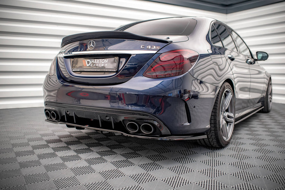 Bakre Splitter (With Vertical Bars) för Mercedes-AMG C 43 Sedan W205 Facelift