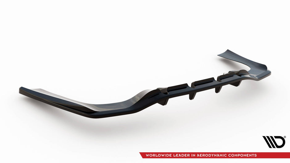 Bakre Splitter (With Vertical Bars) för Mercedes-AMG CLA 35 / 45 Coupe / Shooting Brake C118 Facelift / X118 Facelift