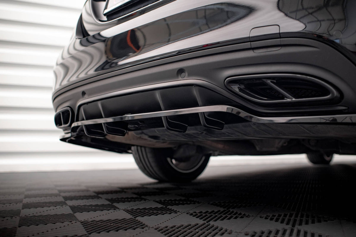 Bakre Splitter (With Vertical Bars) för Mercedes-Benz C AMG-Line W205 Facelift