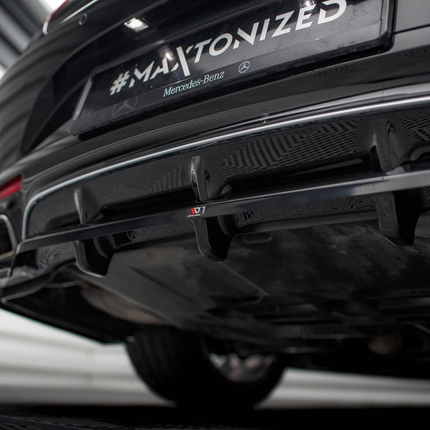 Maxton Design Bakre splitter med vertikala fenor – Mercedes-Benz S Coupe AMG-Line C217 Facelift